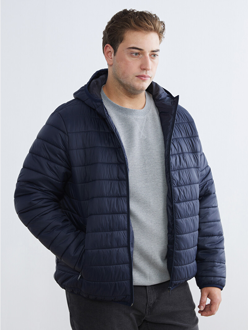 LCWAIKIKI Classic Plus Size Standard Fit Hooded Men's Puffer