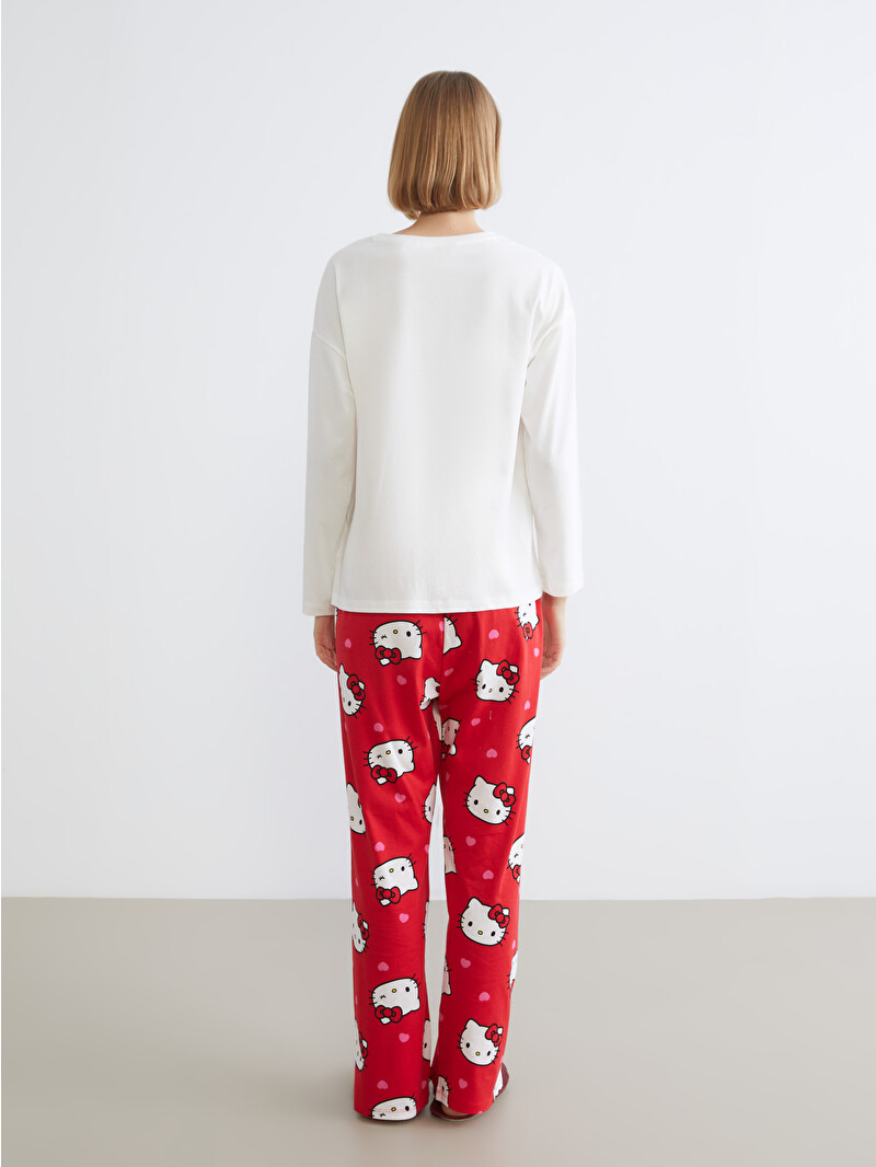LCW Young Hello Kitty Printed Women's Pyjamas Set - W5MN73Z8-LTP