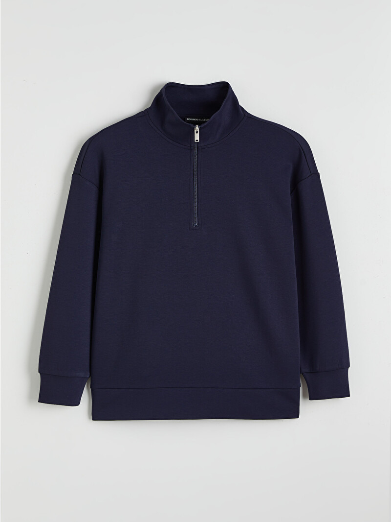 LCW EVERYDAY Mock Neck Women's Sweatshirt - W5N145Z8-HGX - LC Waikiki