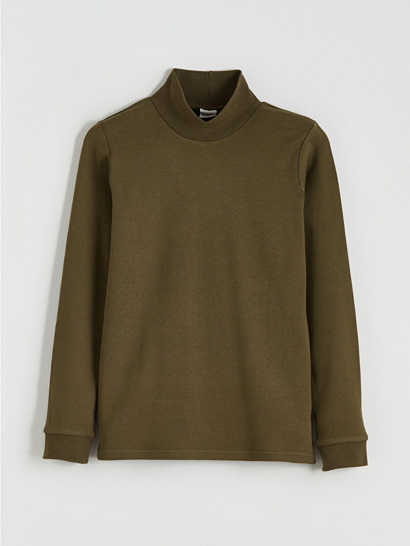 LCW Kids Half Turtleneck Basic Boys' T-Shirt - W5O762Z4-HDQ - LC