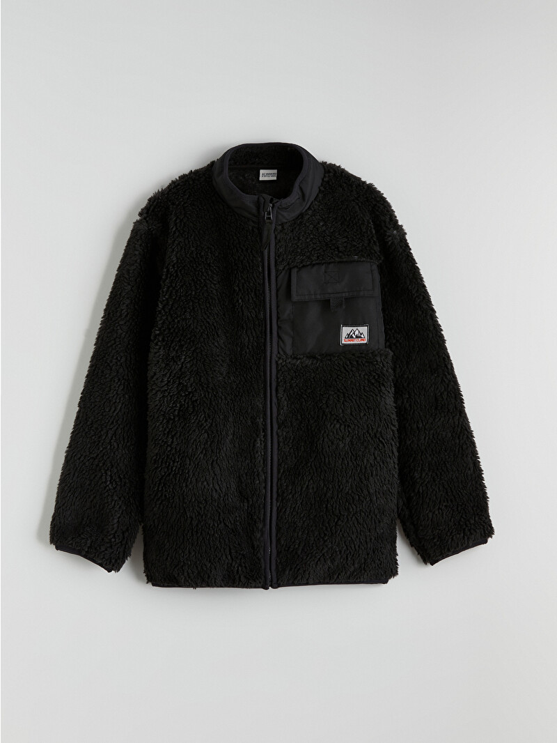 LCW Kids Erkek Çocuk Dik Yaka Fermuarlı Polar Hırka - W5OC44Z4-R4W