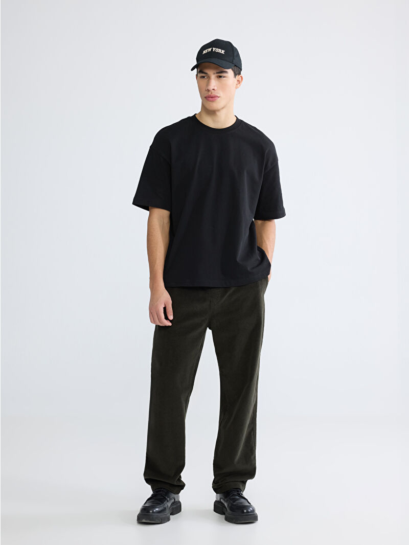 サマーウォーク　38 XSIDE Relaxed-Fit Velvet Trousers - W5OF43Z8-HDH - LC Waikiki