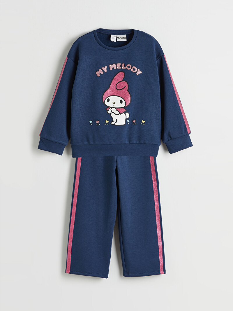 みぃ。　 LCW Kids My Melody Baskılı Kız Bebek Sweatshirt ve Eşofman Altı
