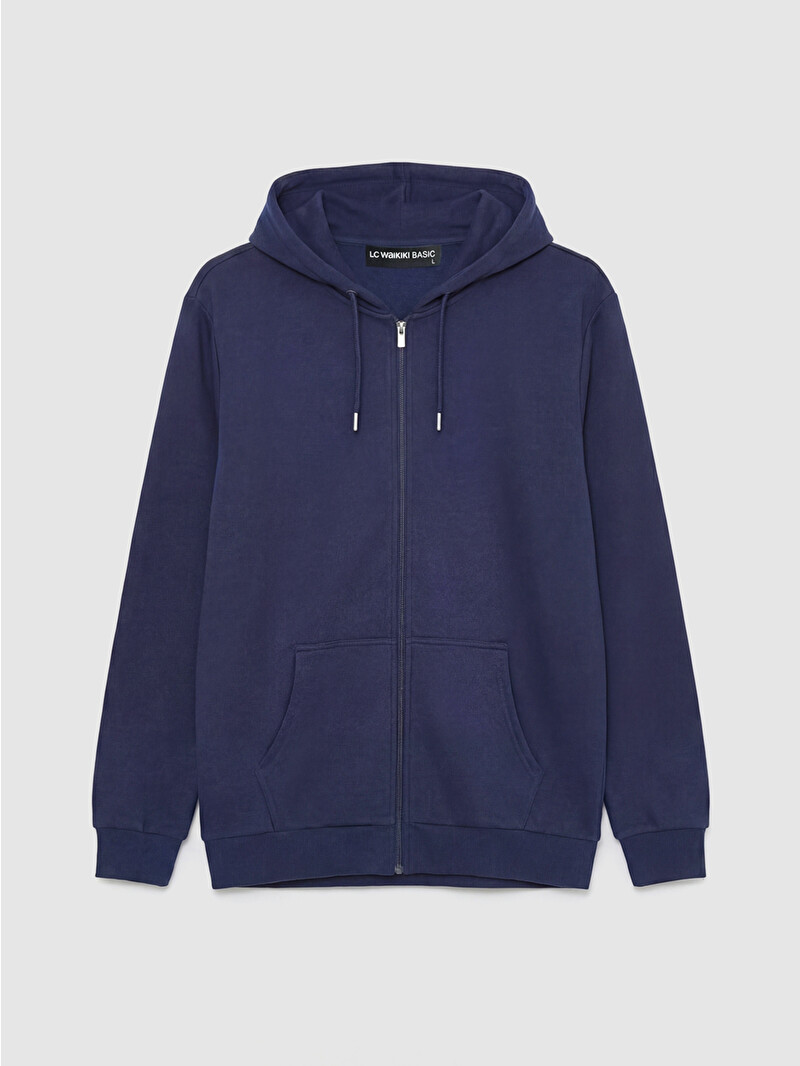 LCWAIKIKI Classic Men's Hooded Zip-Up Sweatshirt - S60378Z8-ZPK