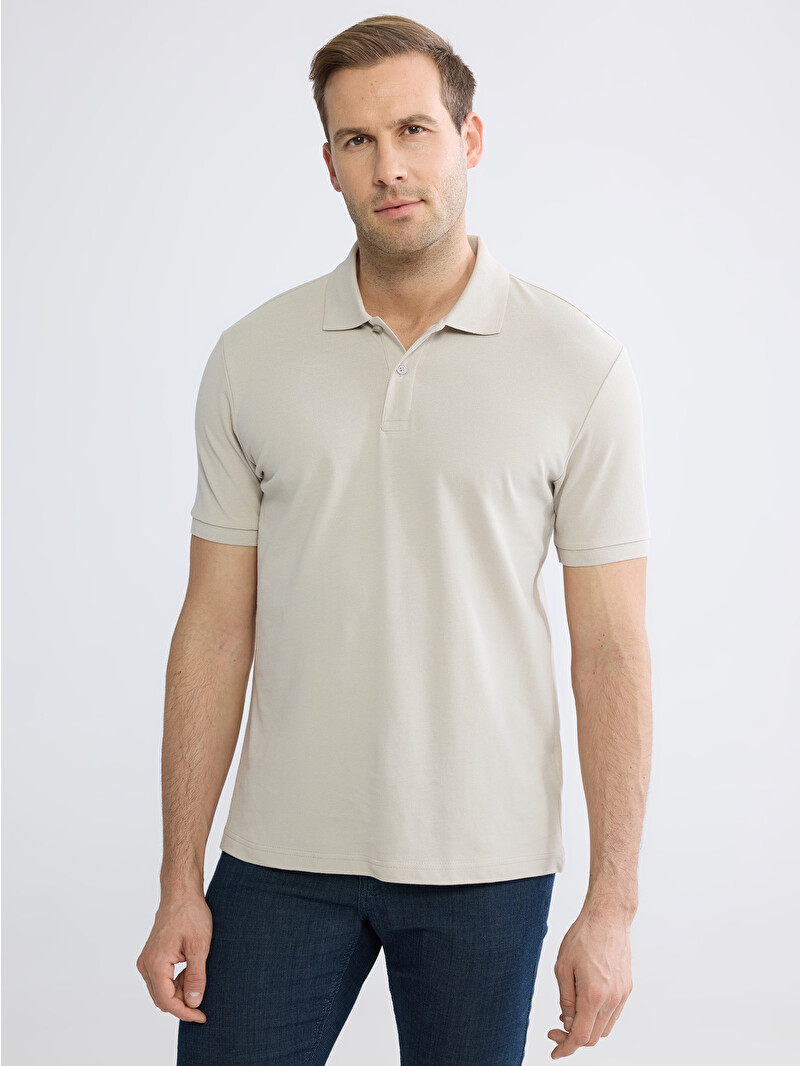 LCWAIKIKI Classic Polo Pique Men's T-Shirt - S61362Z8-SNE - LC Waikiki