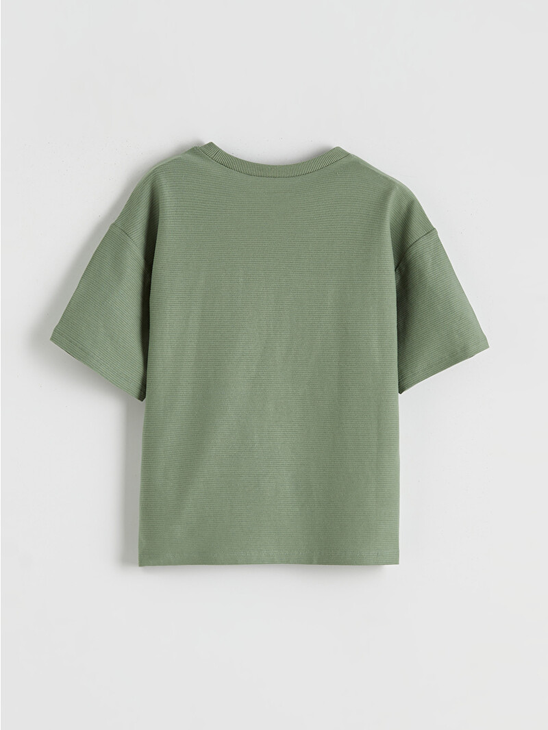 LCW Kids Boys' T-shirt with Chest Pocket - S61383Z1-GX7 | LC Waikiki