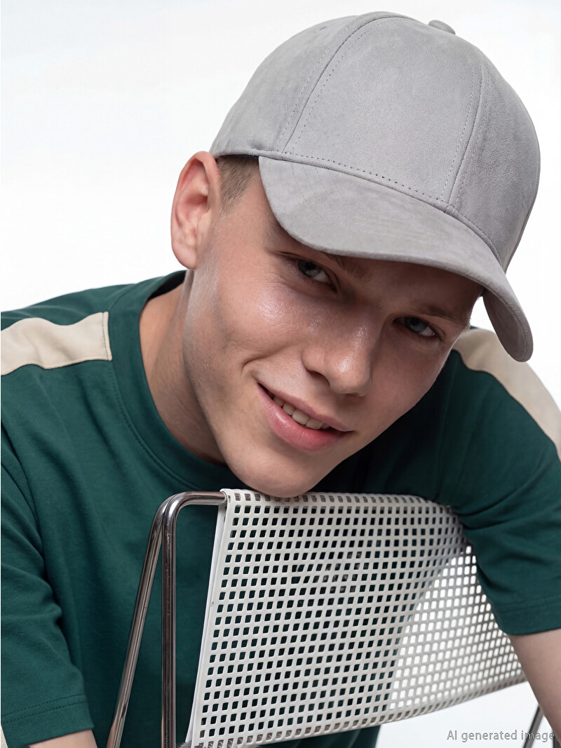 LCW ACCESSORIES Men's Suede Cap Hat - S62169Z8-CSW - LC Waikiki