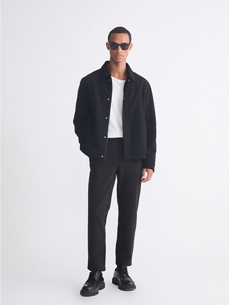 LCW Vision Standard Fit Collared Neck Men's Coat - S64252Z8-CVL