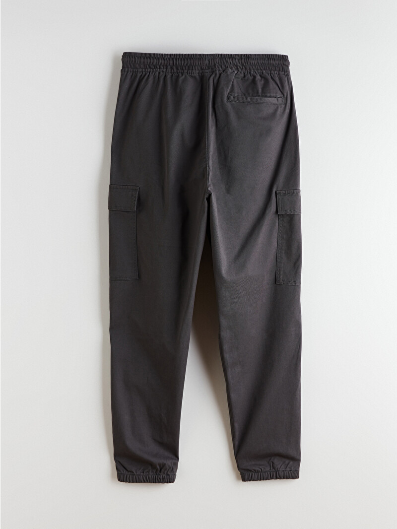 XSIDE Antrasit Regular Fit Gabardin Erkek Kargo Pantolon
