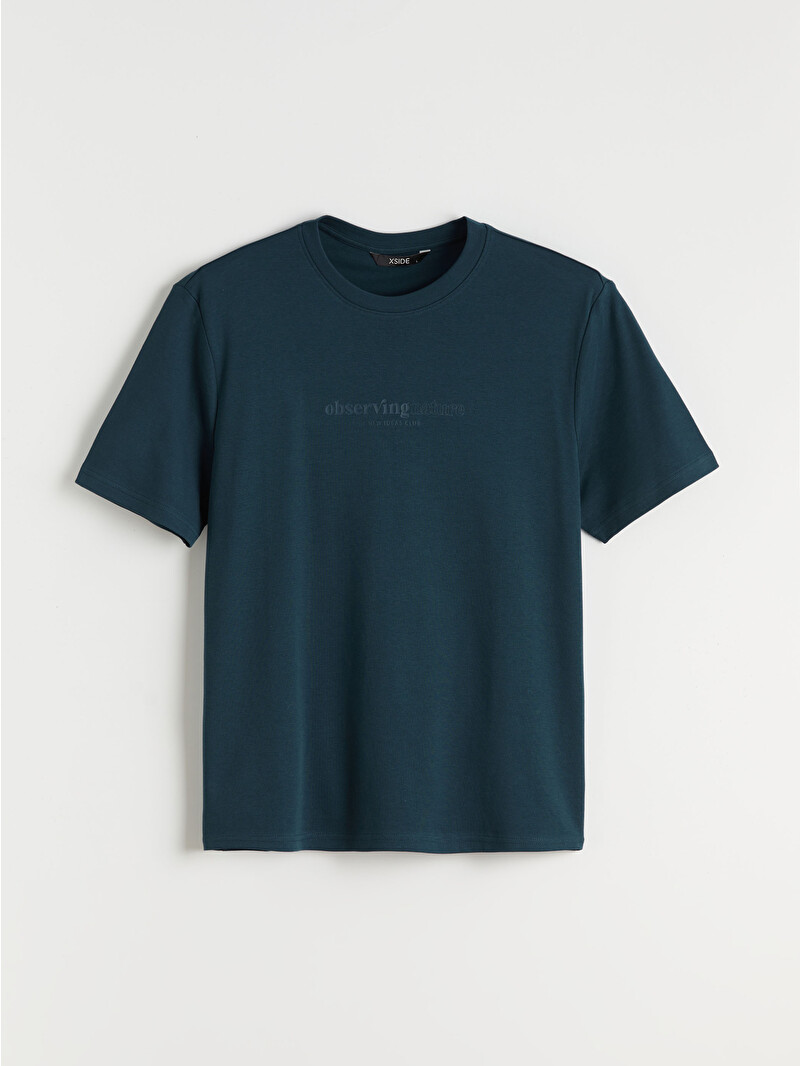XSIDE Crew Neck Printed Men's T-Shirt - S65633Z8-HHW | LC Waikiki