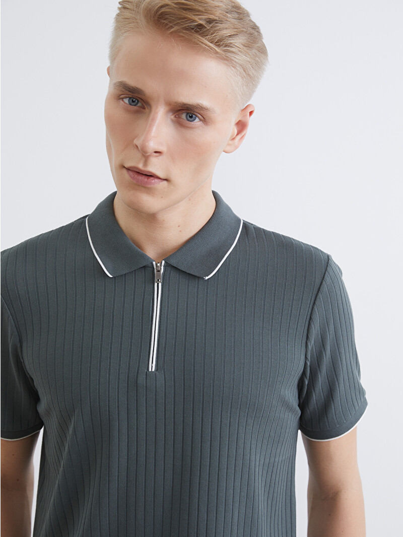 トップス trvo black hole polo SOUTHBLUE Siyah Polo Yaka Erkek Triko Tişört - S63813Z8-CVL | LCW