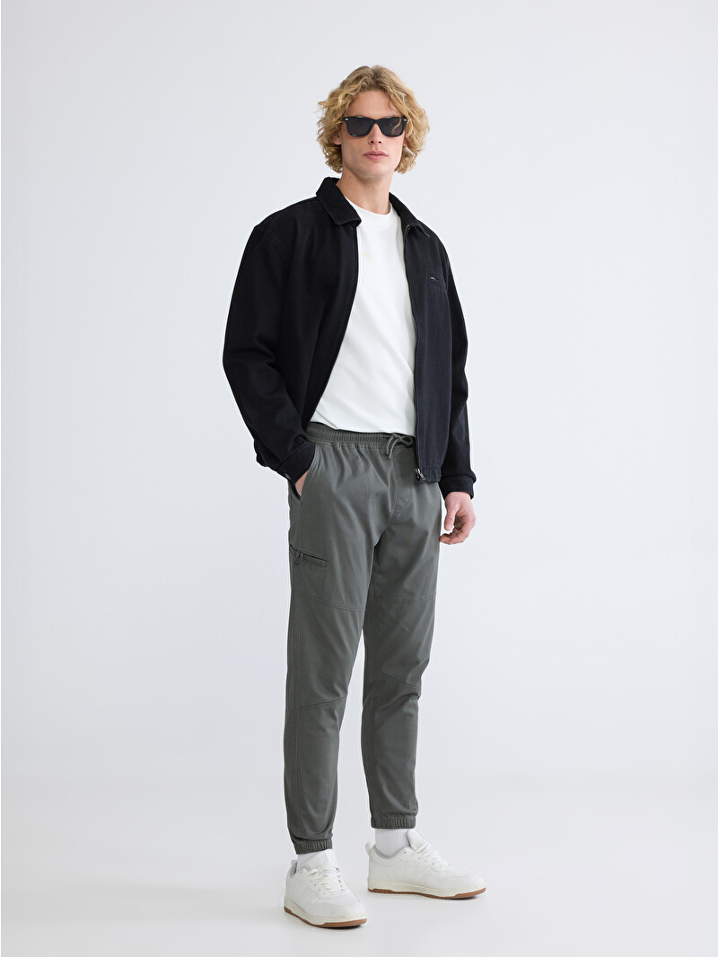 XSIDE Standard Fit Gabardine Men's Trousers - S68210Z8-QLA - LC