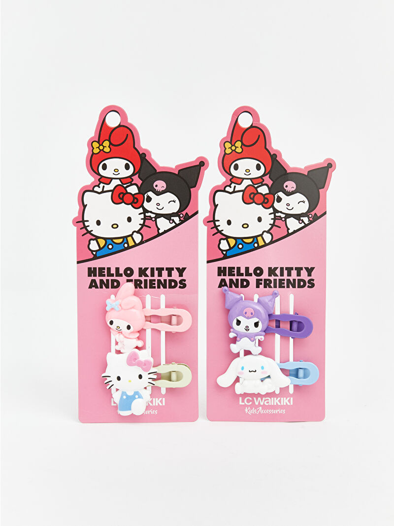 HELLO KITTY 2009 NSX 2つセット LCW JOY Karışık Hello Kitty Baskılı KIz Çocuk Toka Seti 2'li