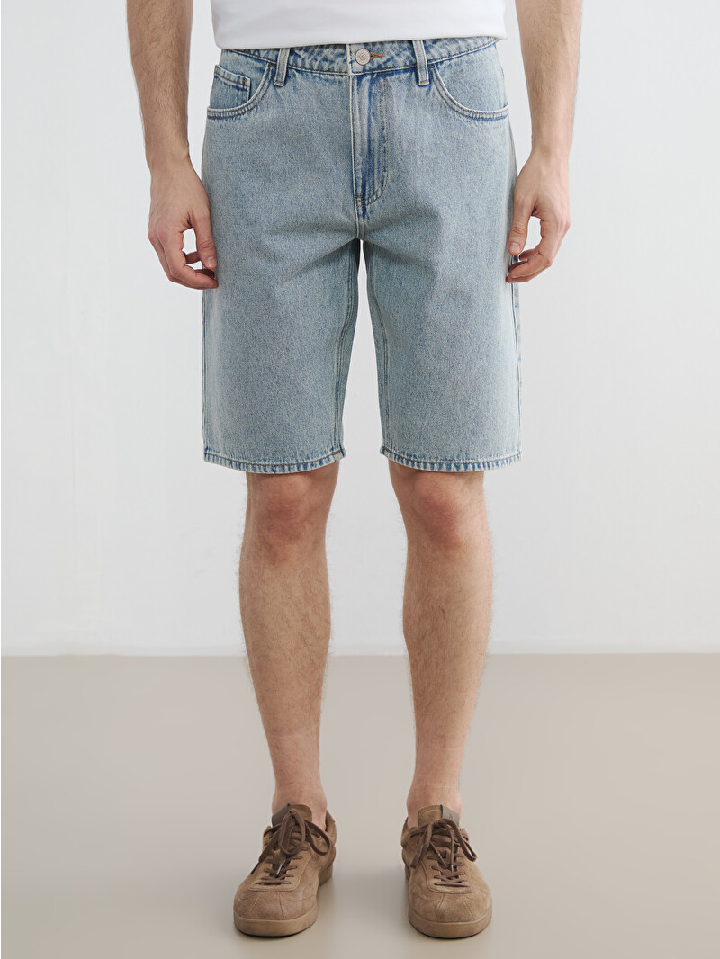 LCW Jeans Pantaloni scurți din denim Regular Fit pentru bărbați