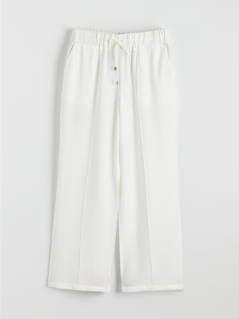 LCWAIKIKI Classic Elastic Waist Wide Leg Women's Trousers