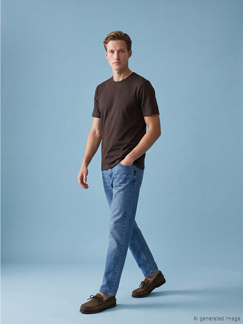 LCW Jeans İndigo 710 Loose Fit Erkek Jean Pantolon - S6DM48Z8-H45