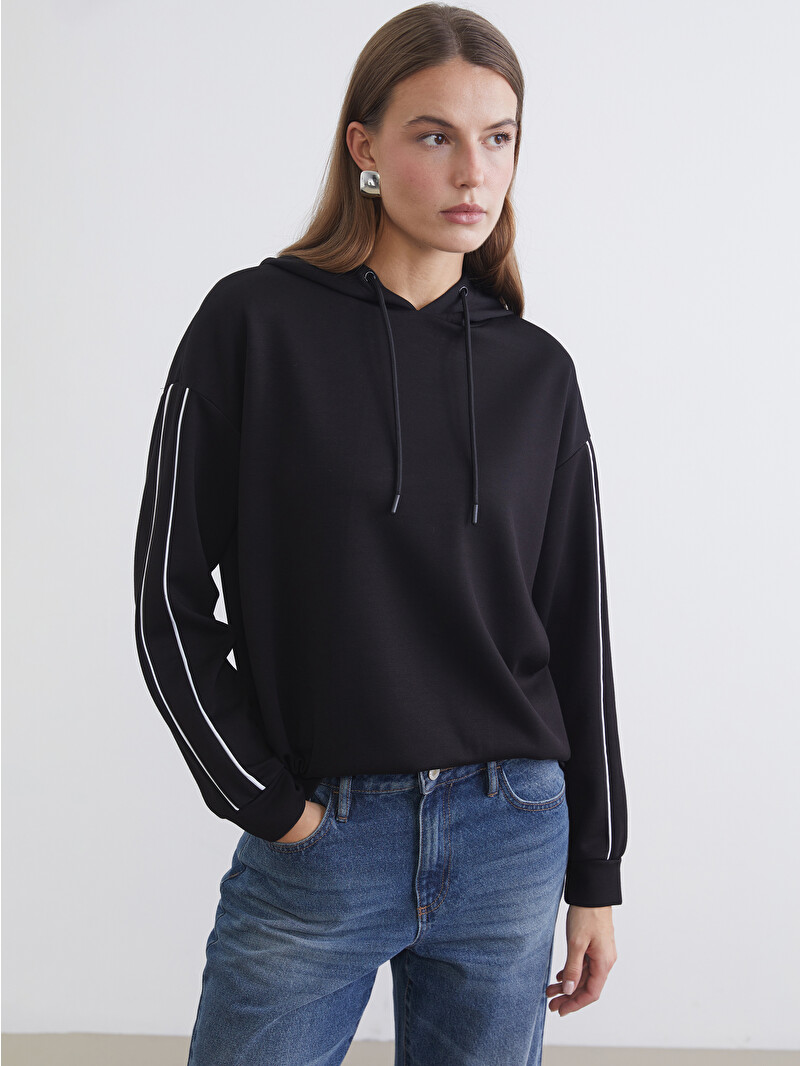 LCWAIKIKI Classic Soft Touch Oversize Kadın Hoodie - S6EJ56Z8-CVL