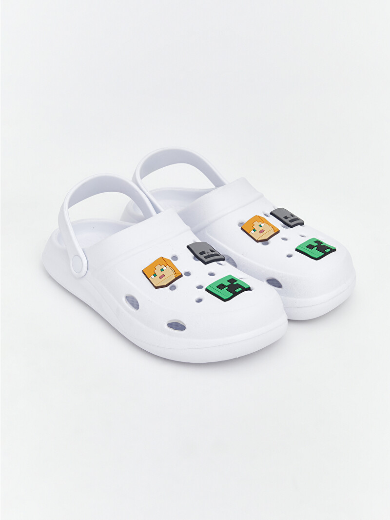 CLUBHAUS My Own SlideSandalsブラック、ホワイトセット LCW STEPS Sandale de plajă pentru băieți cu imprimeu Minecraft