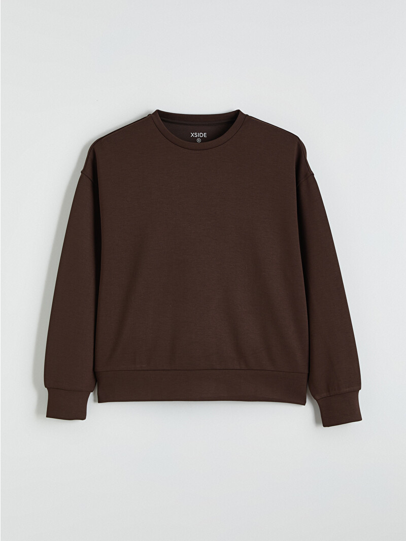 XSIDE Oversize Soft Touch Kadın Sweatshirt - S6ES09Z8-ZP7 | LCW