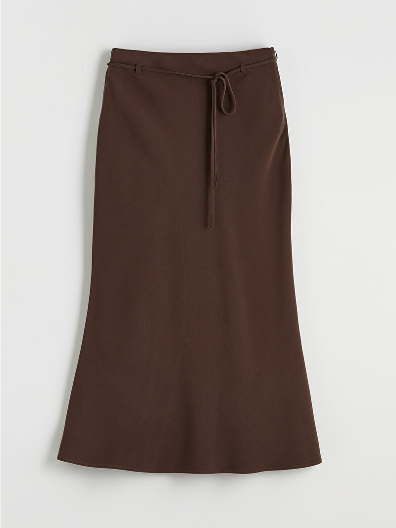 LCW Vision Women's Zippered Sash A-Line Skirt - S6G155Z8-D2N | LC LCW Vision Women's Zippered Sash A-Line Skirt - S6G155Z8-D2N | LC