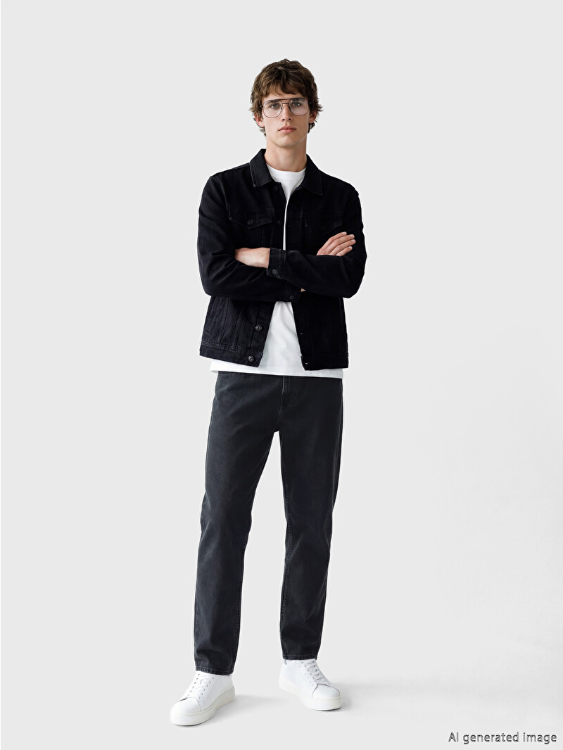 LCW ECO Gri 745 Baggy Fit Erkek Jean Pantolon - S6GJ81Z8-JRX | LCW
