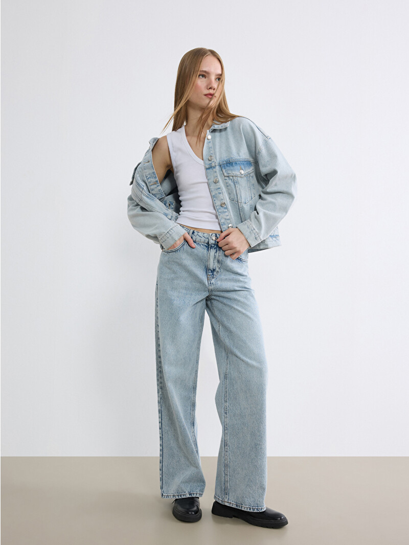 XSIDE Wideleg Kadın Jean Pantolon - S6IQ28Z8-K9M | LC Waikiki