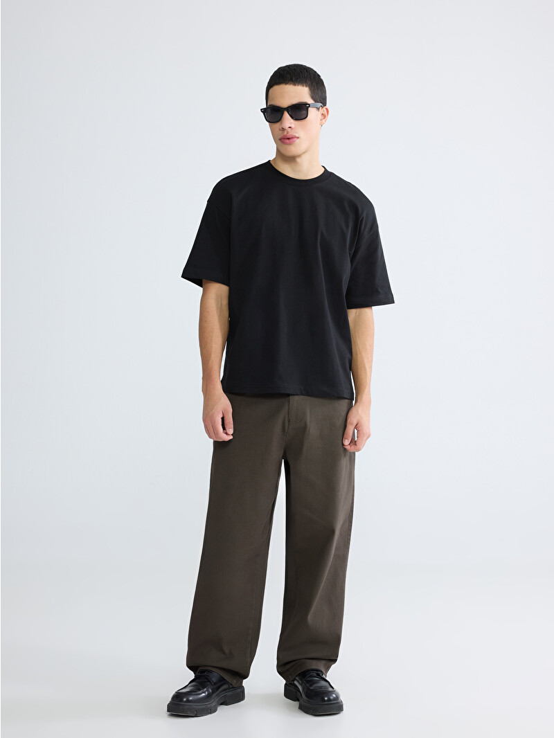 XSIDE Bol Kalıp Erkek Gabardin Pantolon - S6JI71Z8-HDZ | LCW