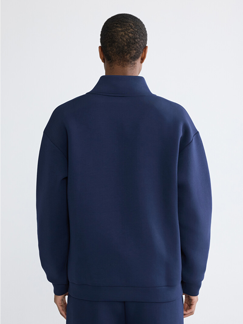 XSIDE Relaxed Fit Mock Neck Men's Zip-Up Sweatshirt - S6JS32Z8-J2Y