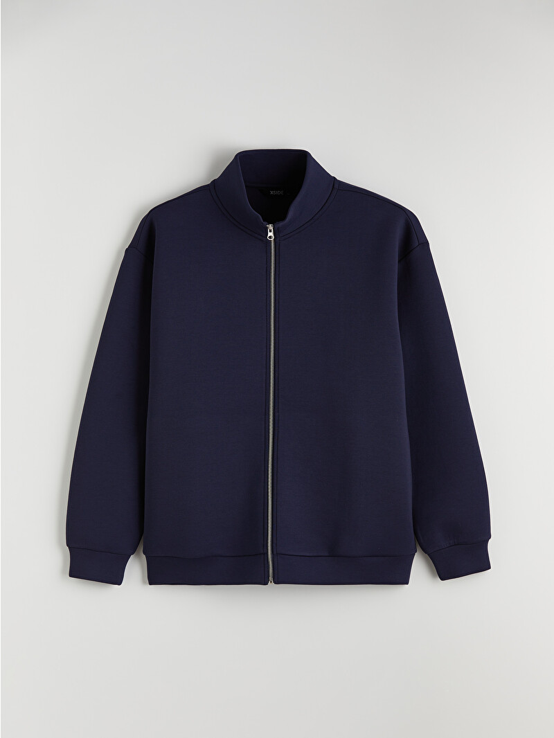 XSIDE Relaxed Fit Mock Neck Men's Zip-Up Sweatshirt - S6JS32Z8-J2Y