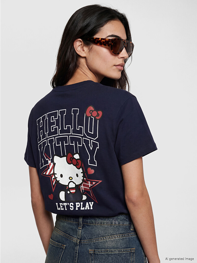 XSIDE Hello Kitty Printed Women's T-Shirt - S6B537Z8-CRP | LC Waikiki