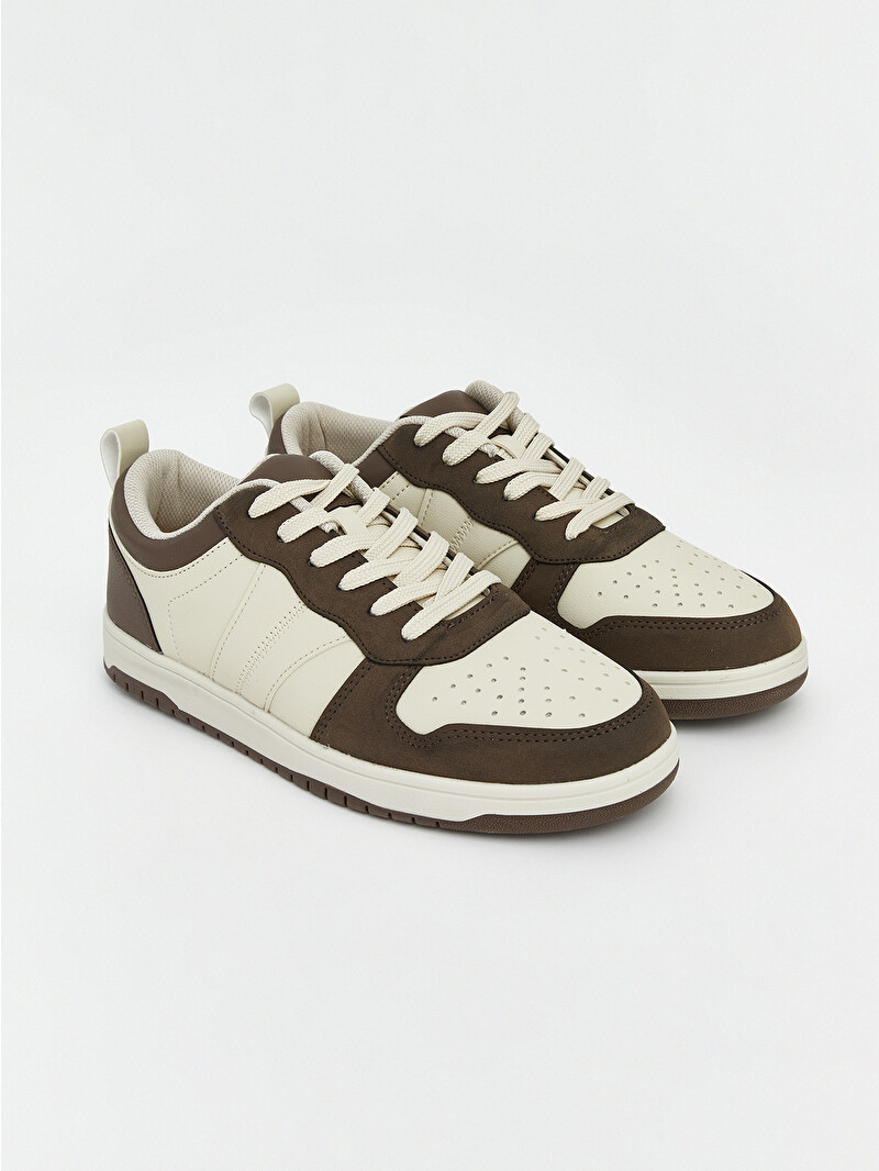 靴 timeworn clothing FOOTWEAR Lot8279 LCW STEPS Kahverengi Deri Görünümlü Erkek Spor Ayakkabı - S7M615Z8