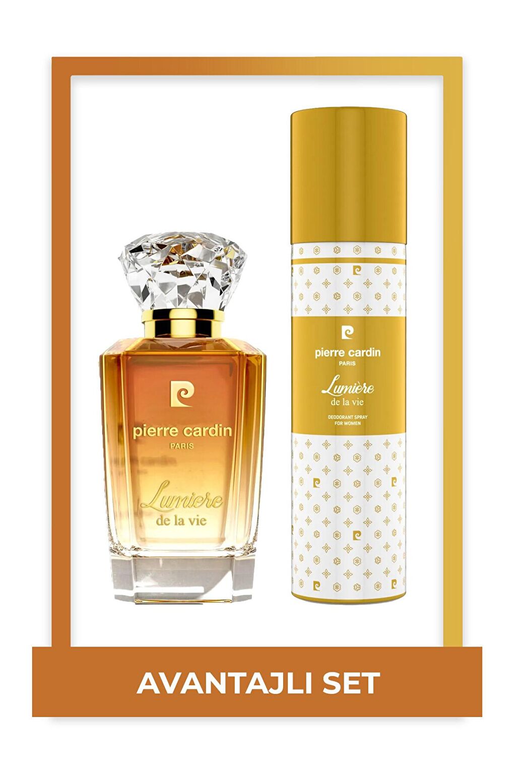 مجموعه عطر زنانه 50 ميلي ليتري de la vie edp و ست دئودورانت 150 ميلي ليتري   pierre