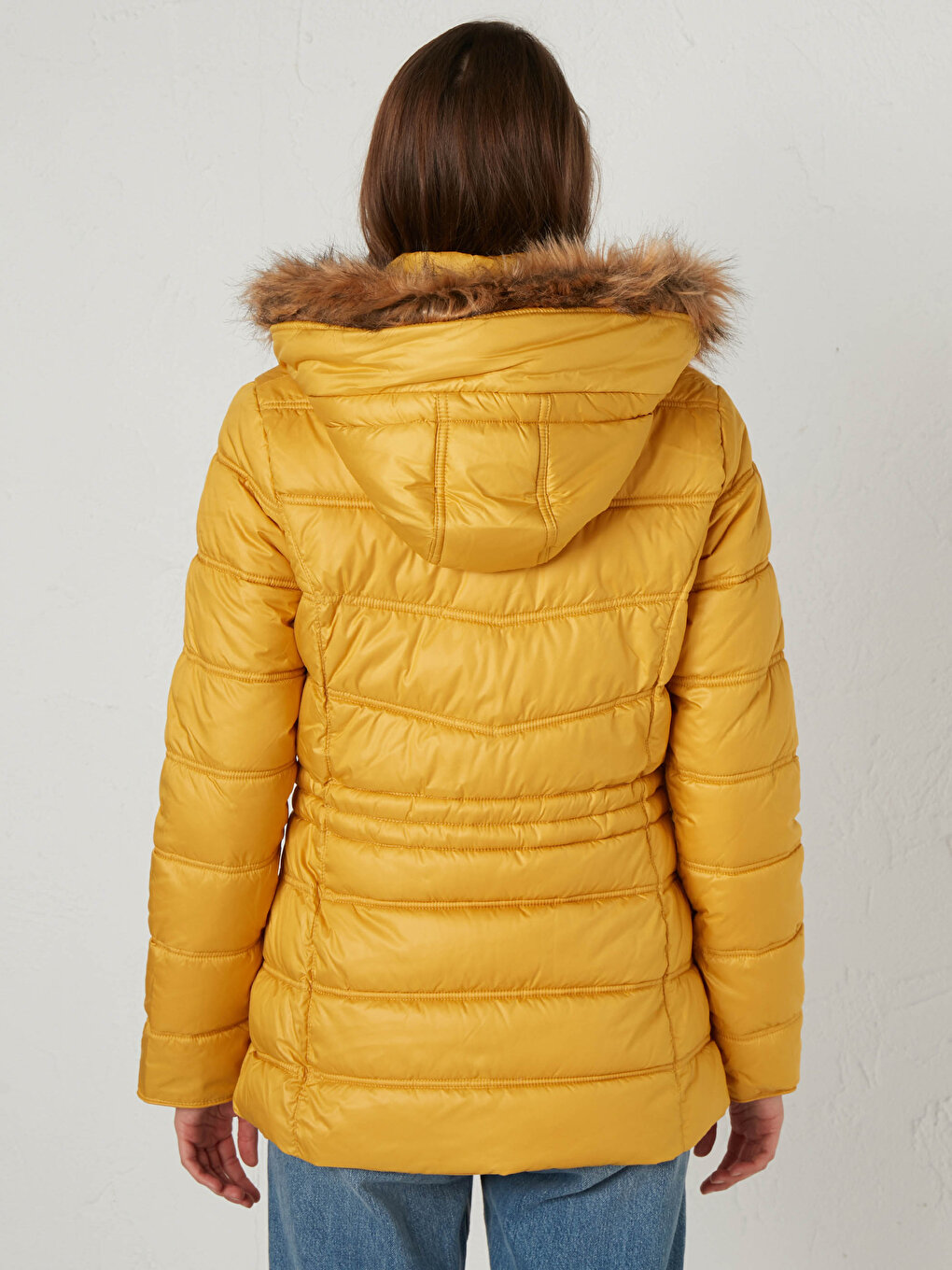 zanvin Womens Long Puffer Thick Jacket Plus Size Down Coat Cotton Cover  Coat Lightweight Down Coat With Hood Winter Jacket,Yellow,M