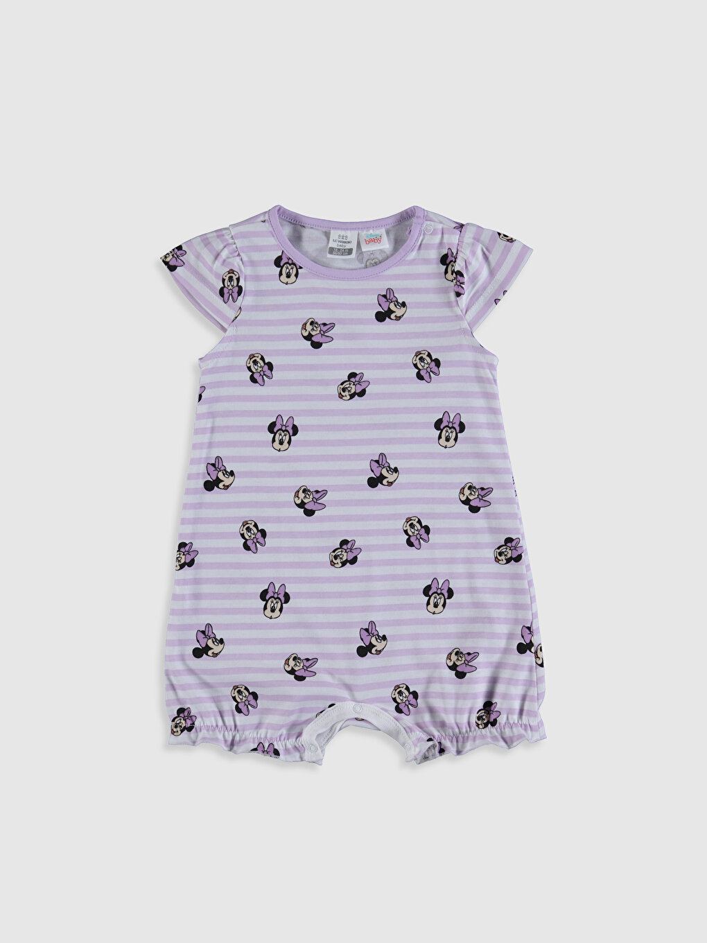 Beige PETITE FILLE Combinaison en coton à manches courtes sous licence  Minnie Mouse pour bébé fille avec bandeau à pression 2439827