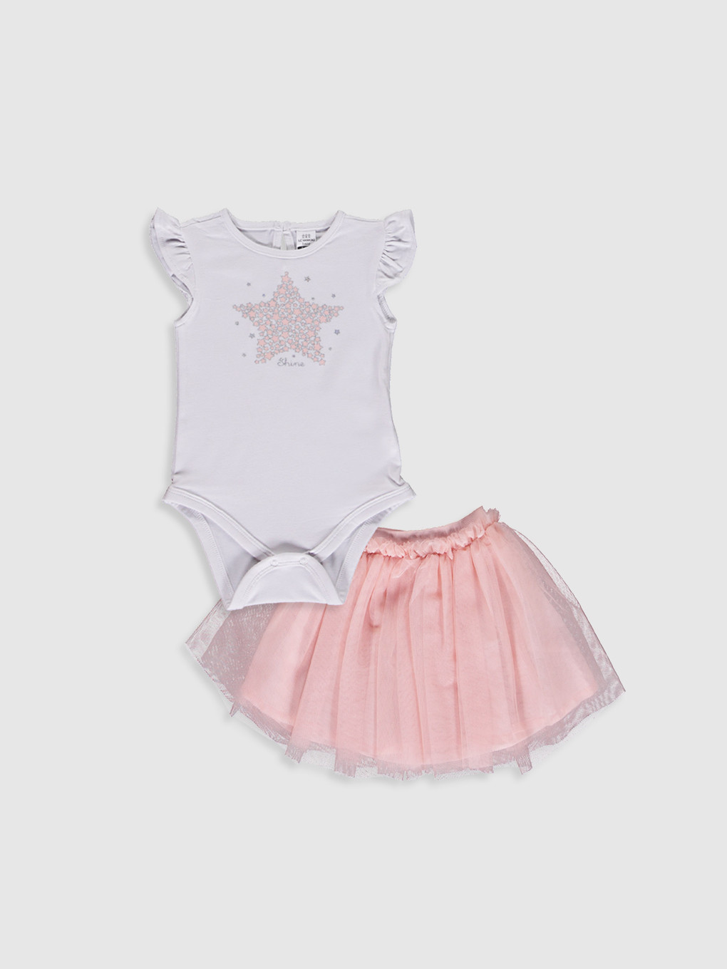Body Tutu Pour Bébé Fille 0-18 Mois - Jupe En Tulle à 4 Couches - Haut En Coton - Tenue De Fête, Anniversaire, Photo