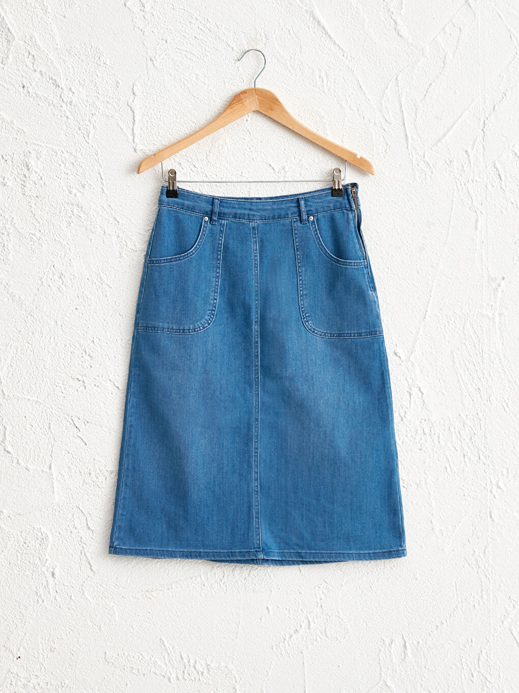 Women's Pocket Jean Skirt 0SBK24Z8507 0SBK24Z8507 LC Waikiki