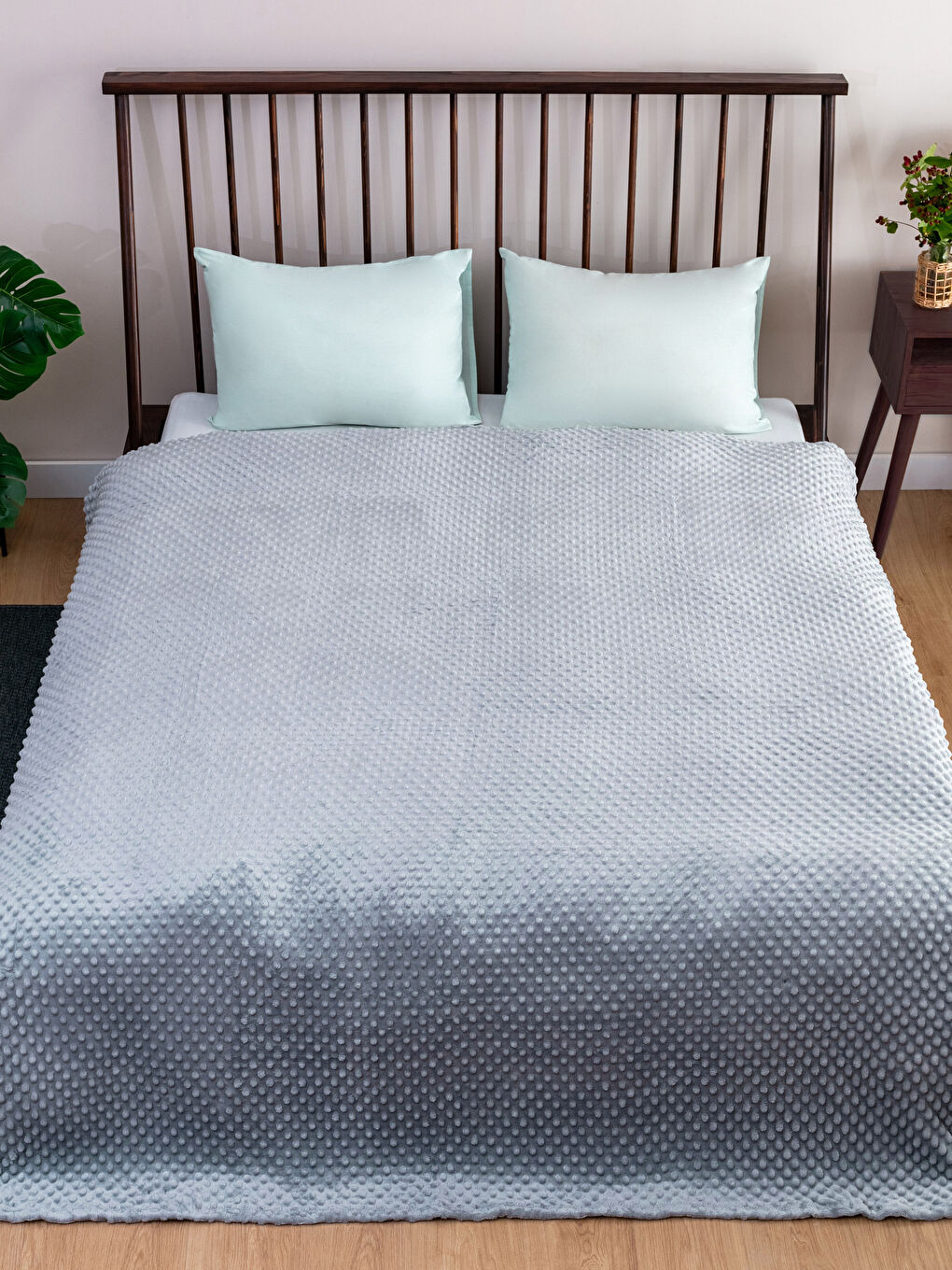 Kingsize Soft Textured Double Blanket 220x240 Cm W2DE59Z8CYY