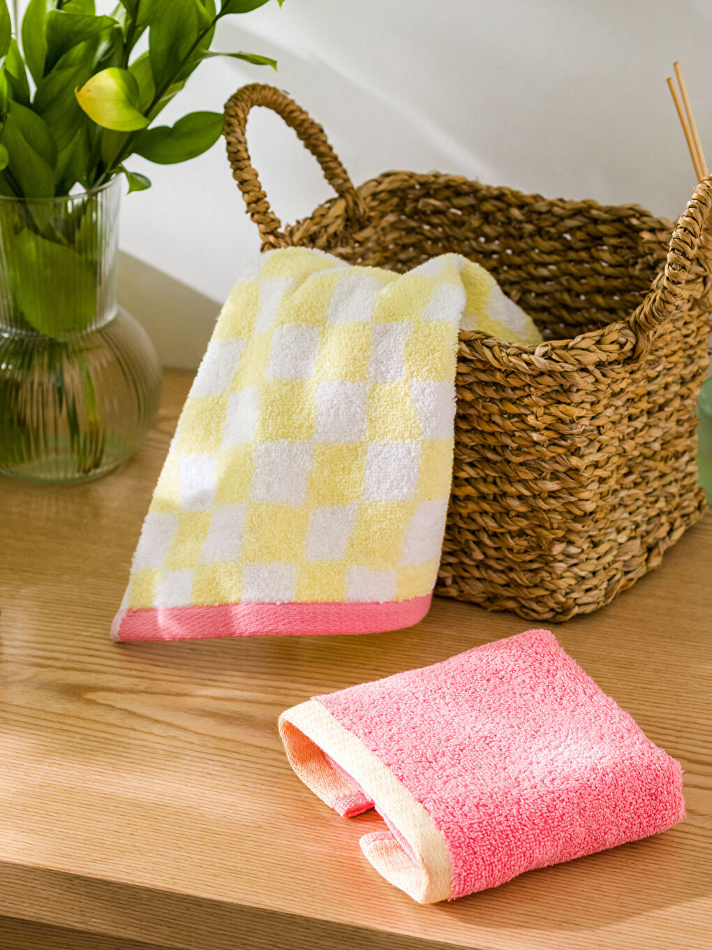 Color Block Hand Towel 2 Pack 30x50 Cm S3H587Z8 LUG S3H587Z8
