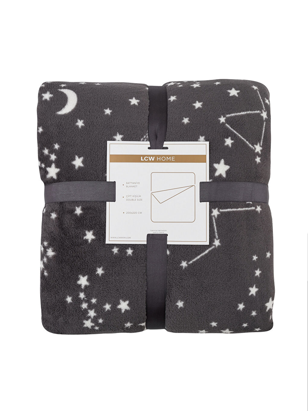 Patterned Double Blanket 200x220 Cm S45338Z8 LRA S45338Z8 LRA LC Waikiki