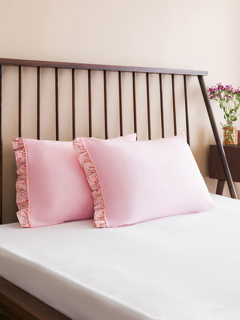 Flower Patterned Pillow Case 2 Pack 50x70 Cm S4CC40Z8 F9C S4CC40Z8 F9C LC Waikiki