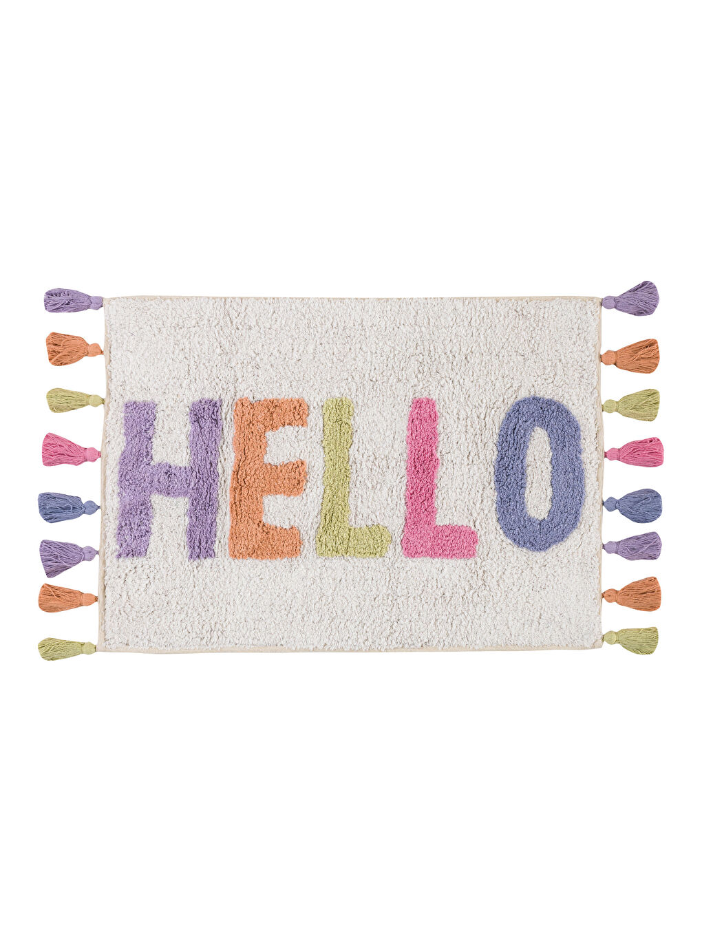 Tasseled Bath Mat 50x70 Cm S4FM78Z8F9C S4FM78Z8F9C LC Waikiki