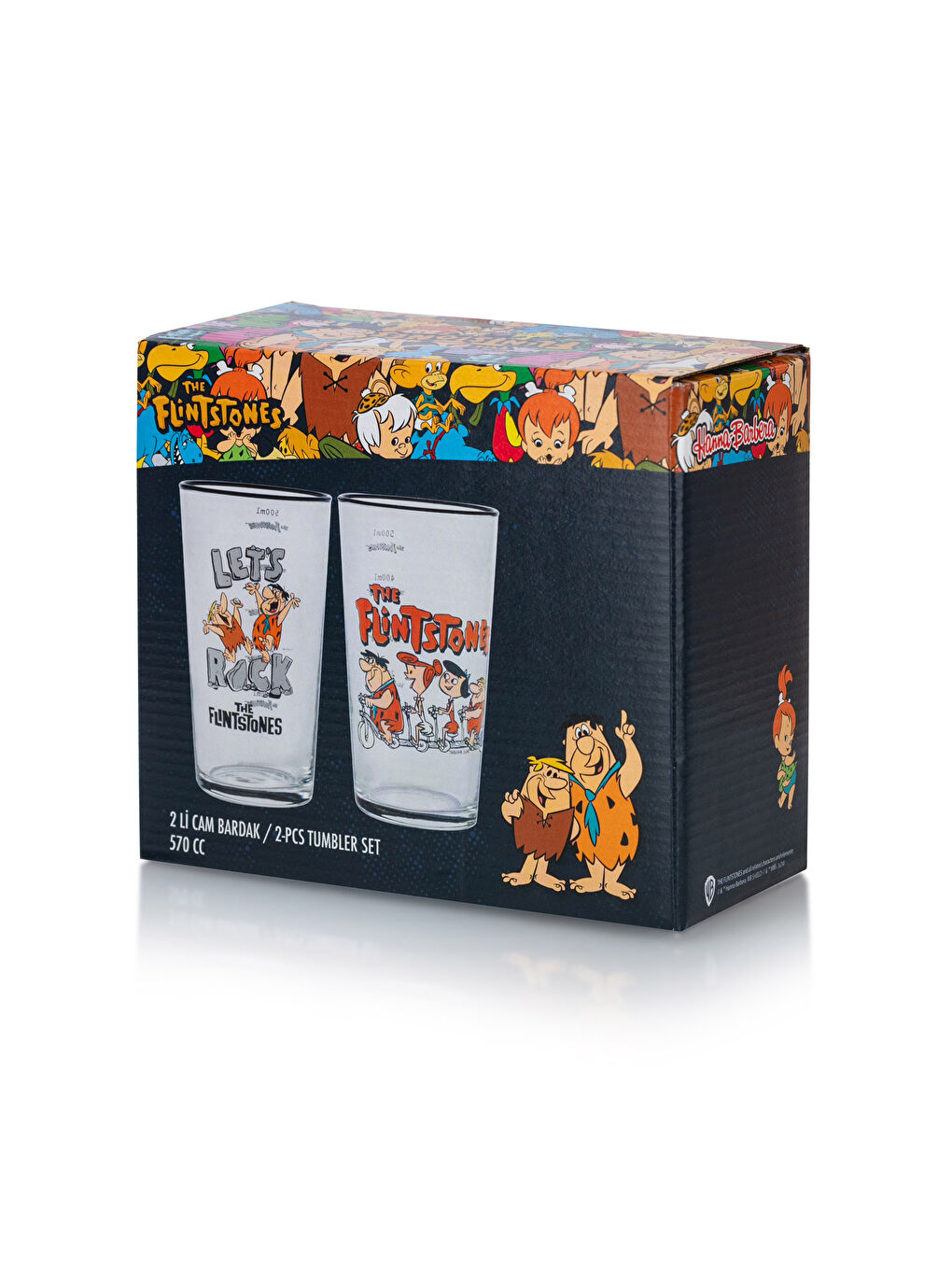 The Flintstones Printed Glass Set 570 ml -S4HA49Z8-F9C