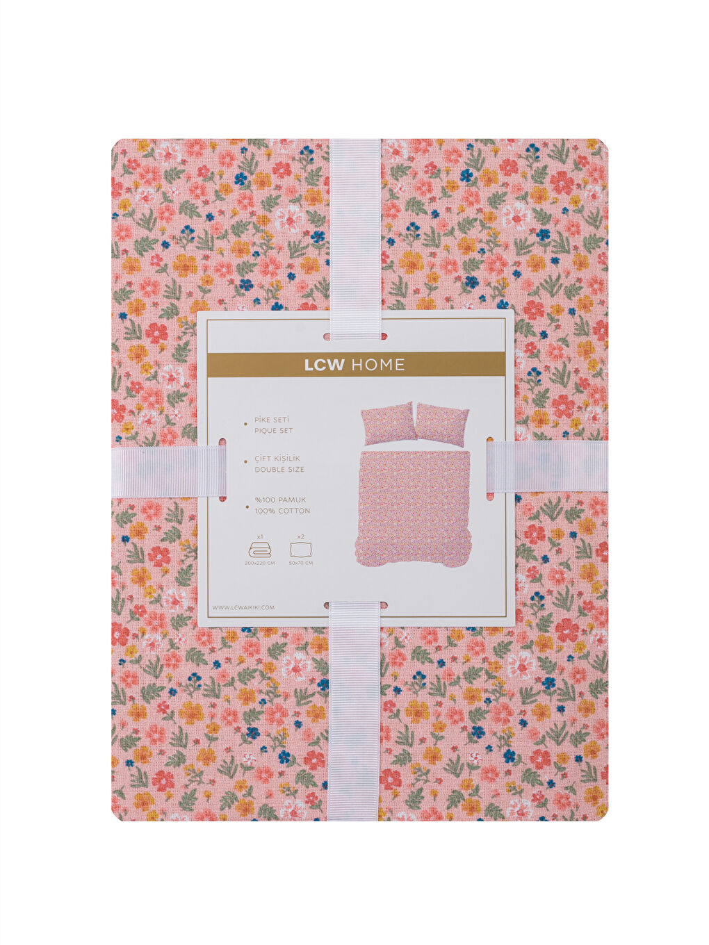Floral Patterned Double Pique Set. -S4J675Z8-F9C - S4J675Z8