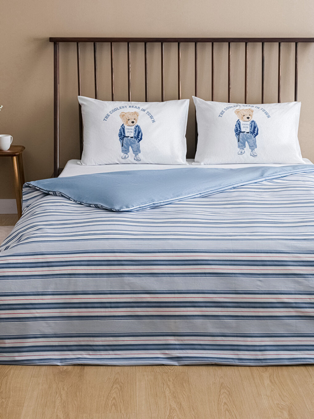 Teddy Bear Printed Double Duvet Cover Set S4ML81Z8 F9C S4ML81Z8 F9C LC Waikiki