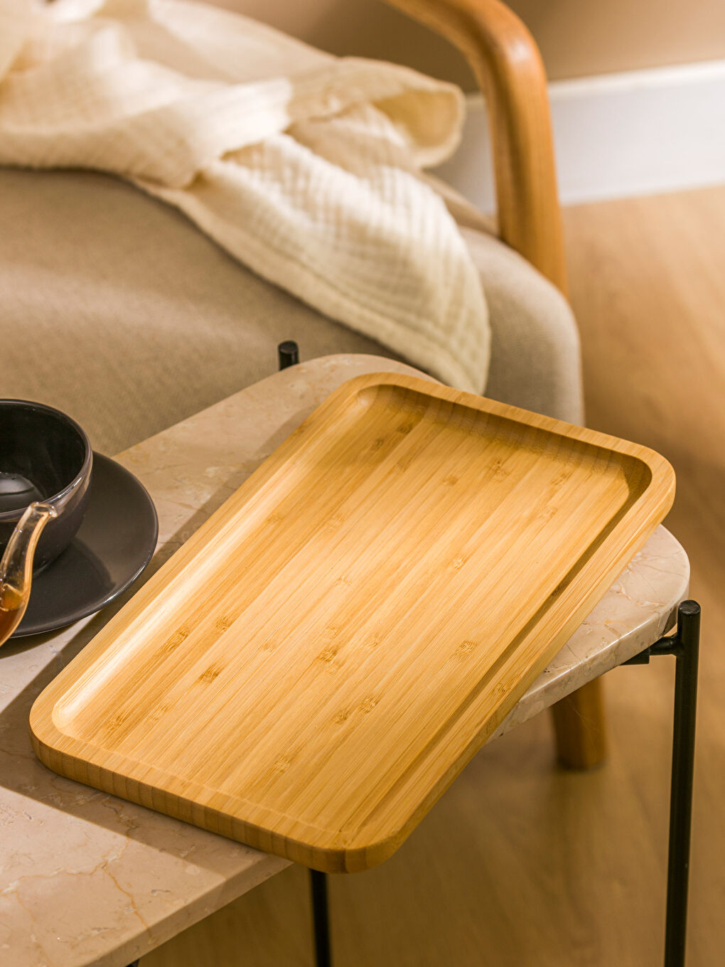 LCW HOME Wooden Serving Plate 30 cm -S5CI81Z8-CTC