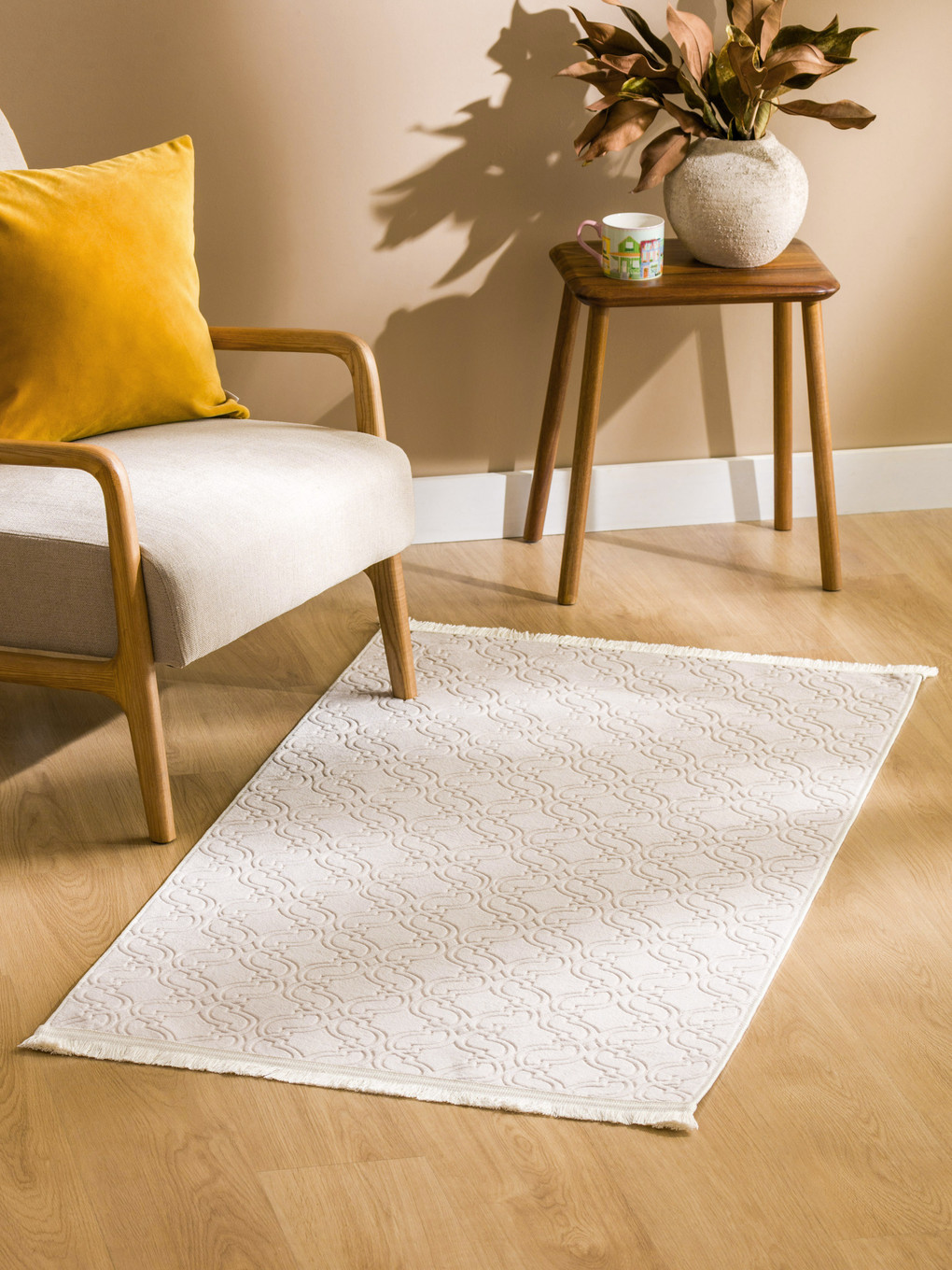 Color Jug Rug Patterned Fringed Rug 80x150 cm -S5I534Z8-JUG - S5I534Z8-JUG - LC Waikiki