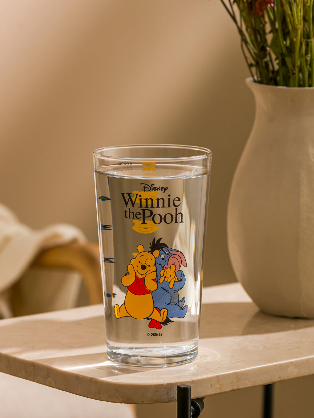Winnie The Pooh Baskılı Cam Su Bardağı 500 Ml -S5IB87Z8-F9C