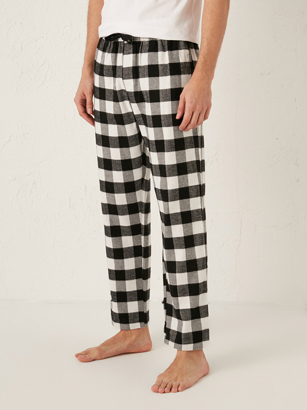 Pijalüx Tek Alt Cepli Ekose Pijama Battal main image 0