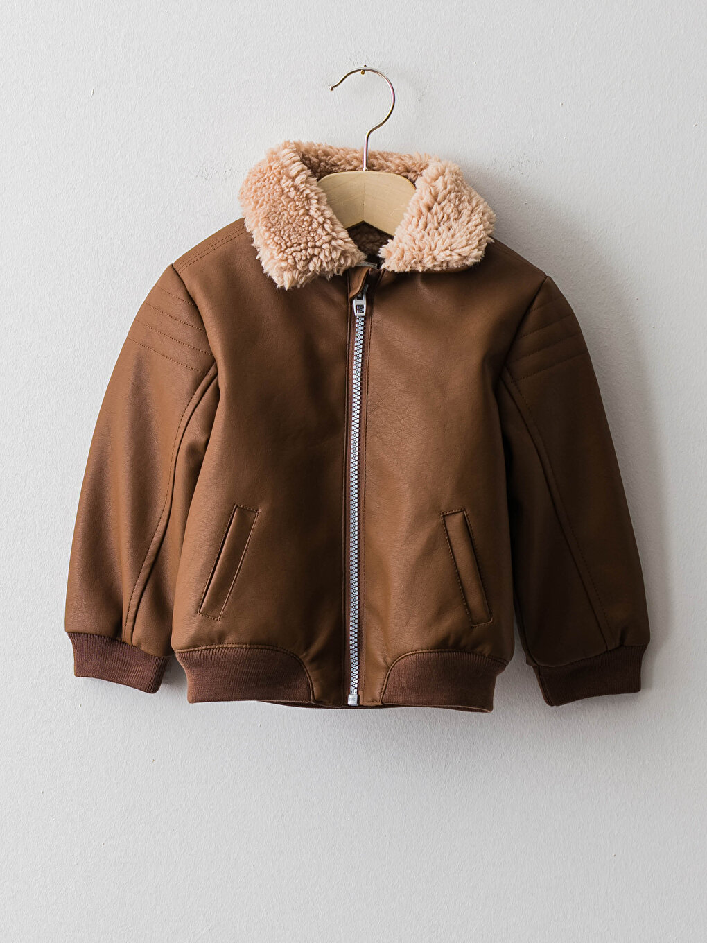 Buy Urban Republic Baby Boys Faux Leather Jacket, Cognac, 18M at Amazon.in