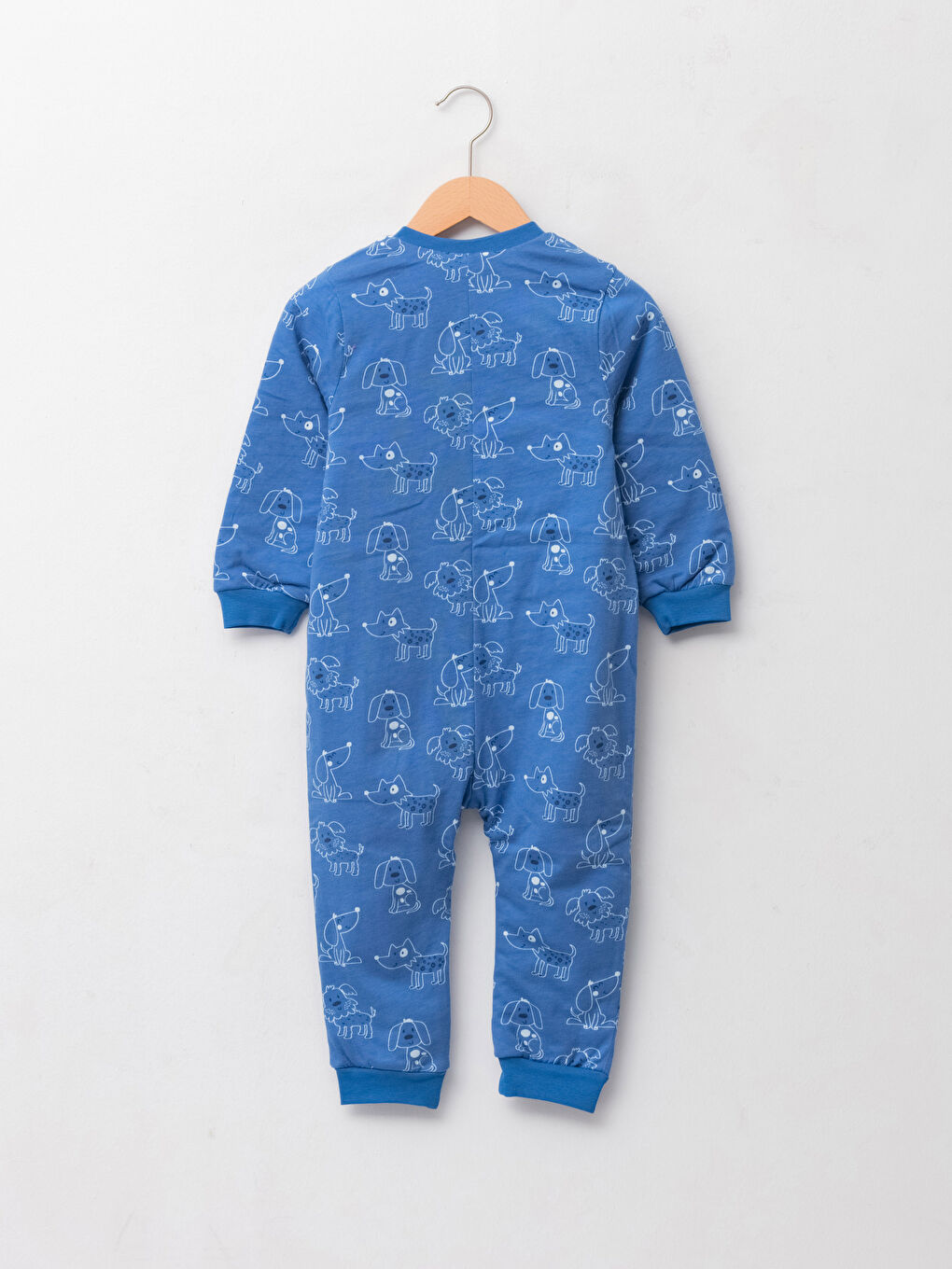 Crew Neck Long Sleeve Printed Baby Boy Jumpsuit W16022Z1LQQ